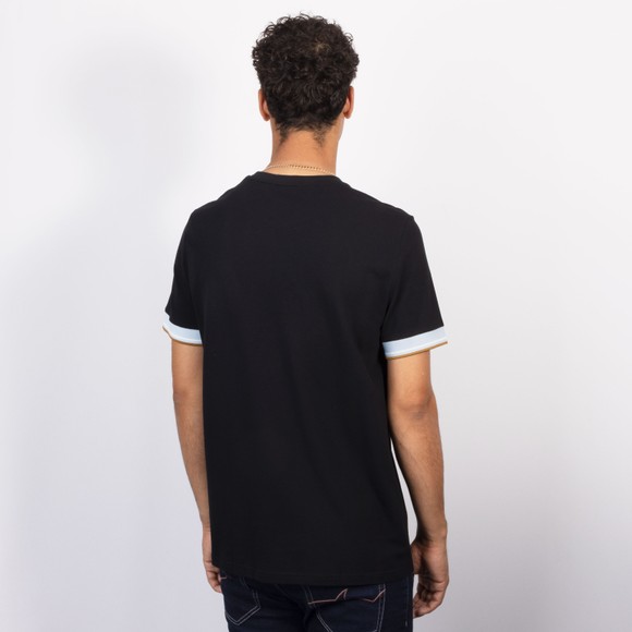 Fred Perry Mens Black Twin Tipped Cuff T-Shirt #4