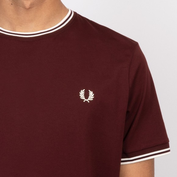 Fred Perry Mens Purple Twin Tipped T-Shirt #3