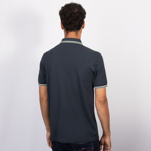 Fred Perry Mens Blue Twin Tipped Polo Shirt #4