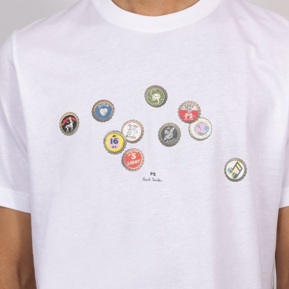PS Paul Smith Mens White Bottle Top T-Shirt #3
