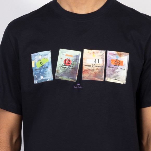 PS Paul Smith Mens Blue Seeds T-Shirt #3