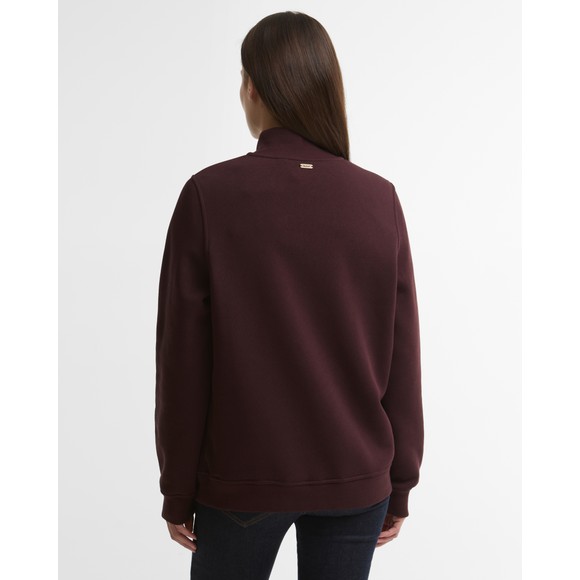 Barbour Lifestyle Womens Purple Cynthia 1/2 Zip Sweatshirt #4