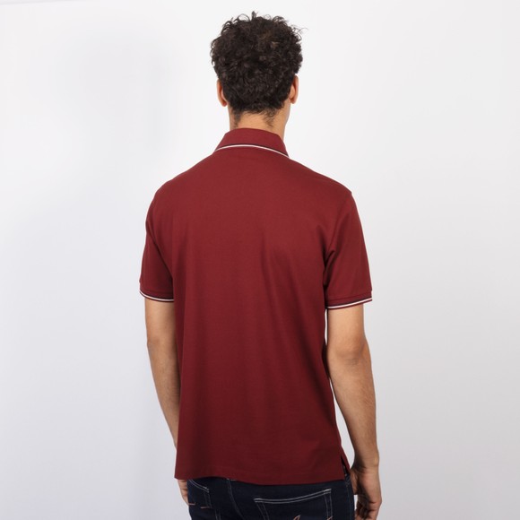Emporio Armani Mens Red Twin Tipped Polo Shirt #4