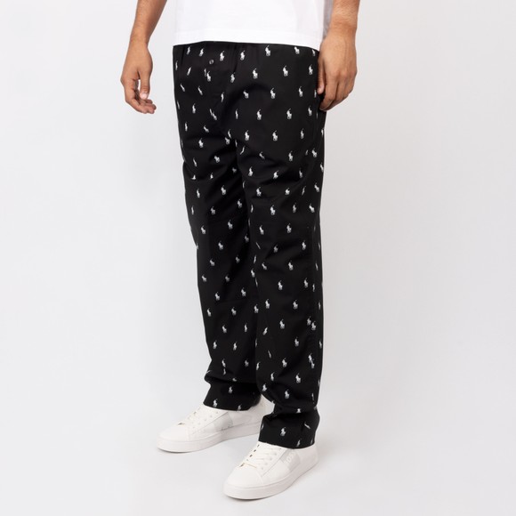 Polo Ralph Lauren Mens Black Signature Pony Woven Pyjama Pant #3