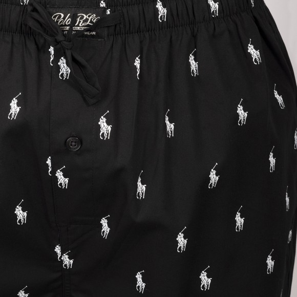Polo Ralph Lauren Mens Black Signature Pony Woven Pyjama Pant #4