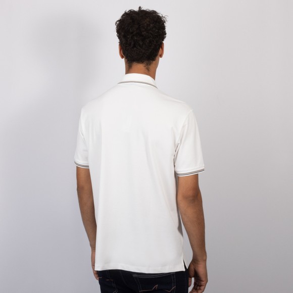 Emporio Armani Mens White Twin Tipped Polo Shirt #4