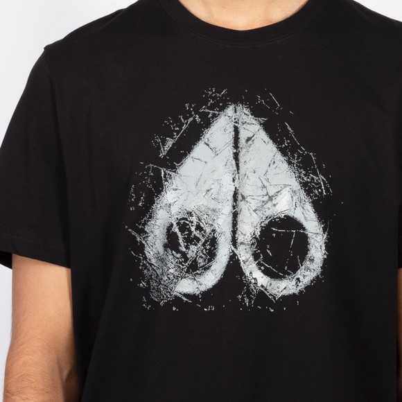 Moose Knuckles Mens Black Icebreak Logo T-Shirt #3