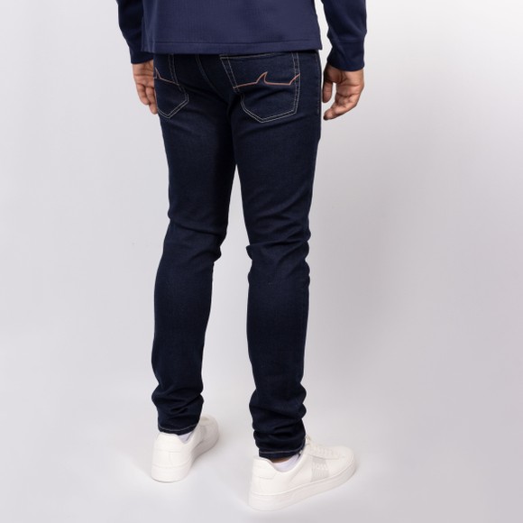 Paul & Shark Mens Blue Red Rivet Tapered Jean #5