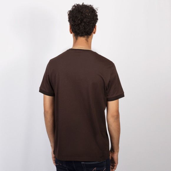 Fred Perry Mens Brown Twin Tipped T-Shirt #4