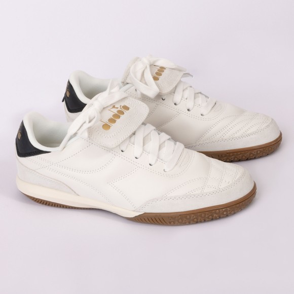 diadora Mens White Gold Indoor Trainer main image