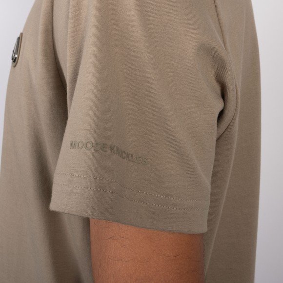Moose Knuckles Mens Beige Crescent T-Shirt #3