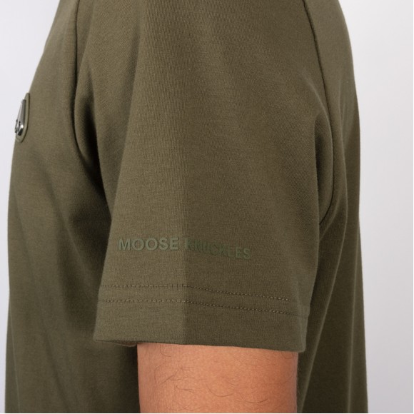 Moose Knuckles Mens Green Crescent T-Shirt #3
