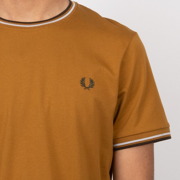 Fred Perry Mens Gold Twin Tipped T-Shirt #3