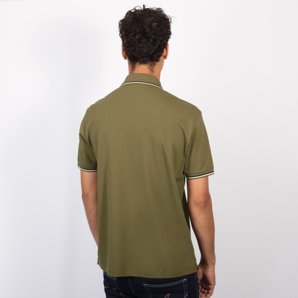 Emporio Armani Mens Green Twin Tipped Polo Shirt #4