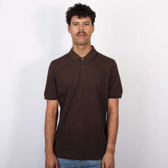 Fred Perry Mens Brown Twin Tipped Polo Shirt #2
