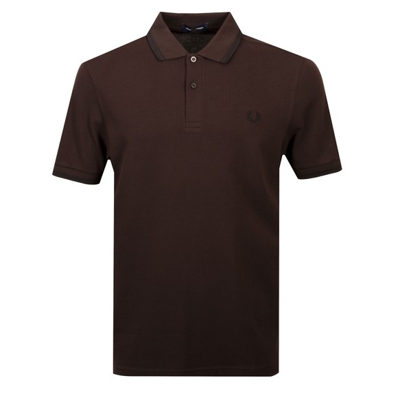 Fred Perry Mens Brown Twin Tipped Polo Shirt #1