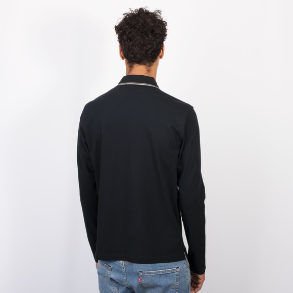 Emporio Armani Mens Blue Twin Tipped Long Sleeve Polo Shirt #4