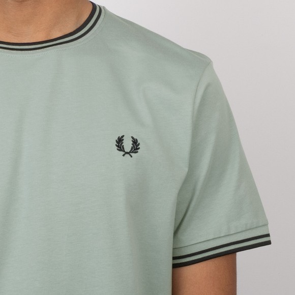 Fred Perry Mens Blue Twin Tipped T-Shirt #3