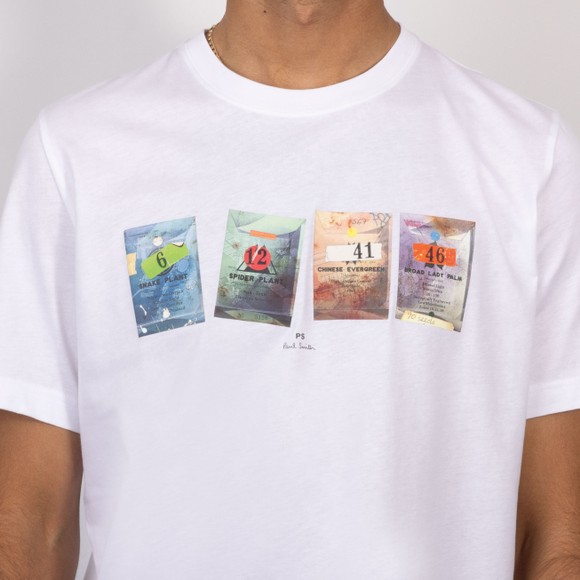 PS Paul Smith Mens White Seeds T-Shirt #3