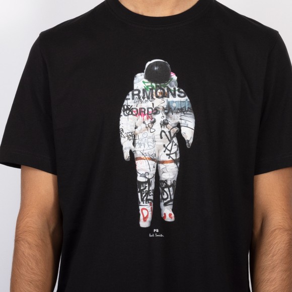 PS Paul Smith Mens Black Astronaut T-Shirt #3