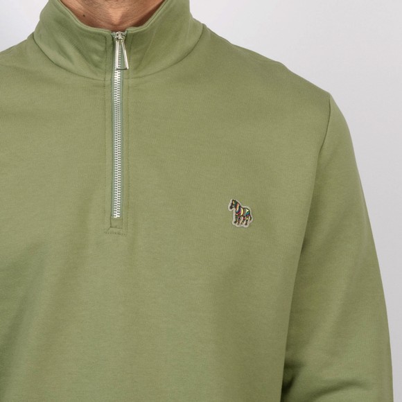 PS Paul Smith Mens Green 1/2 Zip Sweatshirt #3
