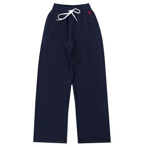 Drawstring Fleece Wide-Leg Jogger