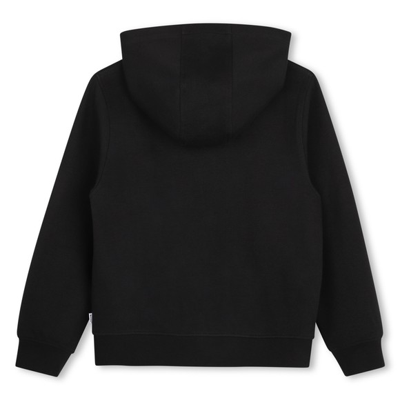 BOSS Boys Black J53375 Textured Full Zip Hoody #3