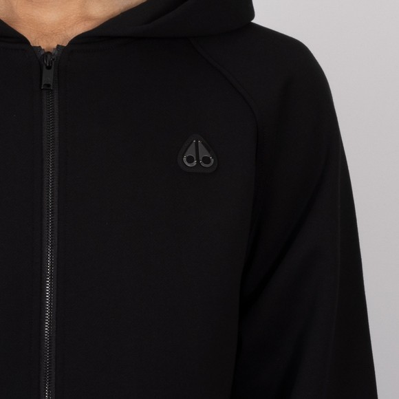 Moose Knuckles Mens Black Yul Zip Through Hoodie #3