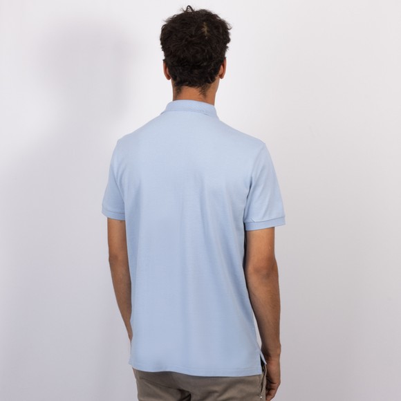 Polo Ralph Lauren Mens Blue Custom Slim Fit Short Sleeve Polo Shirt #4