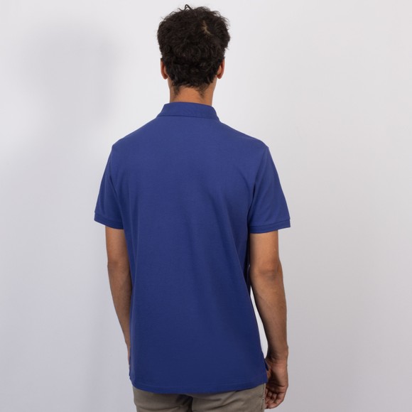 Polo Ralph Lauren Mens Blue Custom Slim Fit Short Sleeve Polo Shirt #4