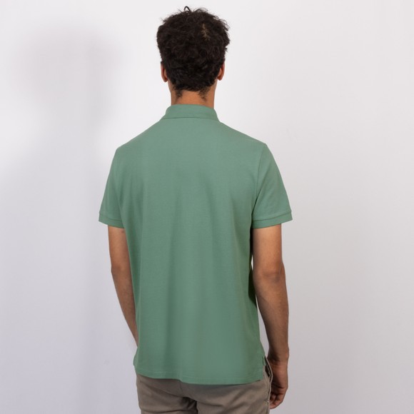 Polo Ralph Lauren Mens Green Custom Slim Fit Short Sleeve Polo Shirt #4