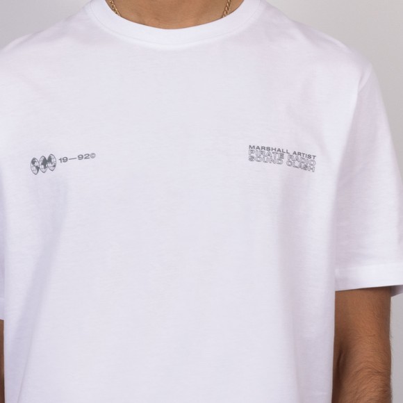 Marshall Artist Mens White Pirate Radio T-Shirt main image