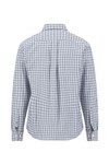 Fynch Hatton Mens Blue Dobby Check Shirt