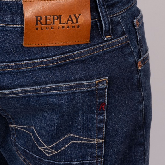 Replay Mens Blue Aideen Straight Fit Jean main image
