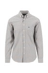 Fynch Hatton Mens Green Dobby Check Shirt
