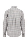 Fynch Hatton Mens Green Dobby Check Shirt