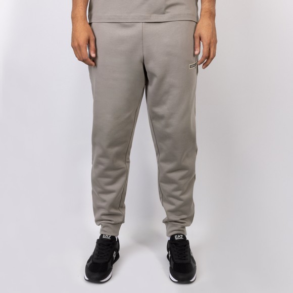 EA7 Emporio Armani Mens Grey Box Logo Taped Jogger