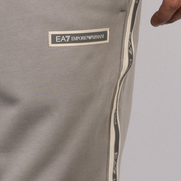 EA7 Emporio Armani Mens Grey Box Logo Taped Jogger main image