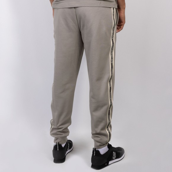 EA7 Emporio Armani Mens Grey Box Logo Taped Jogger main image