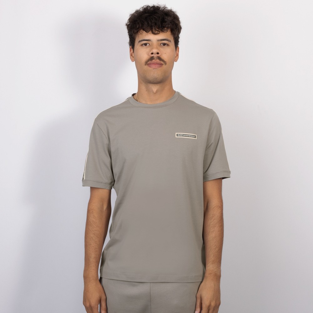 EA7 Emporio Armani Box Logo Taped T-Shirt | Masdings