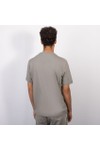 EA7 Emporio Armani Mens Grey Box Logo Taped T-Shirt