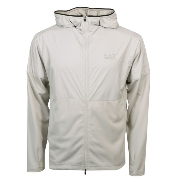 EA7 Emporio Armani Mens Grey Felpa Full Zip Sweatshirt main image