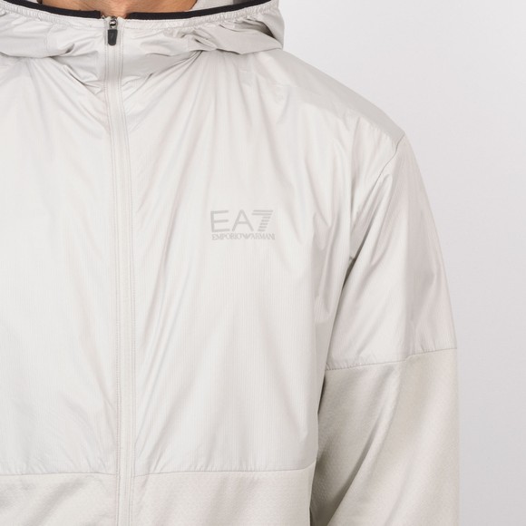 EA7 Emporio Armani Mens Grey Felpa Full Zip Sweatshirt main image