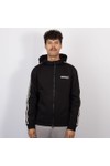 EA7 Emporio Armani Mens Black Full Zip Taped Hoodie