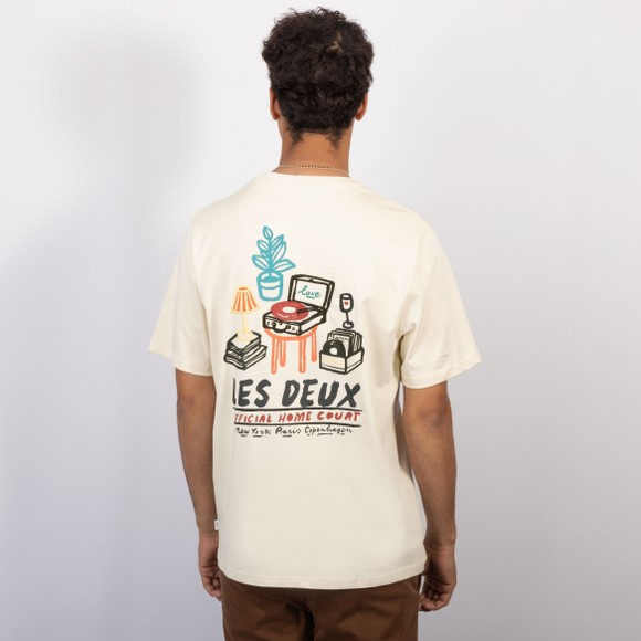 Les Deux Mens White Record T-Shirt main image