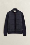 Gant Mens Blue Hybrid Zipped Cardigan