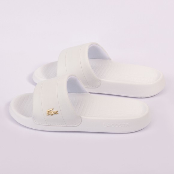 Lacoste Mens White Serve Hybrid Slide #3