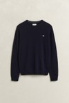 Gant Mens Blue Superfine Lambswool Jumper