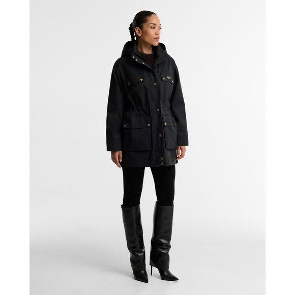 Barbour International Womens Black Molina Showerproof Jacket #3