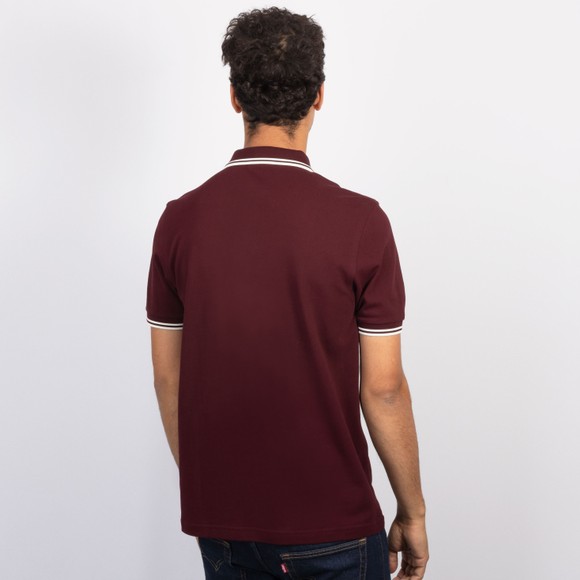 Fred Perry Mens Red Twin Tipped Polo Shirt #4